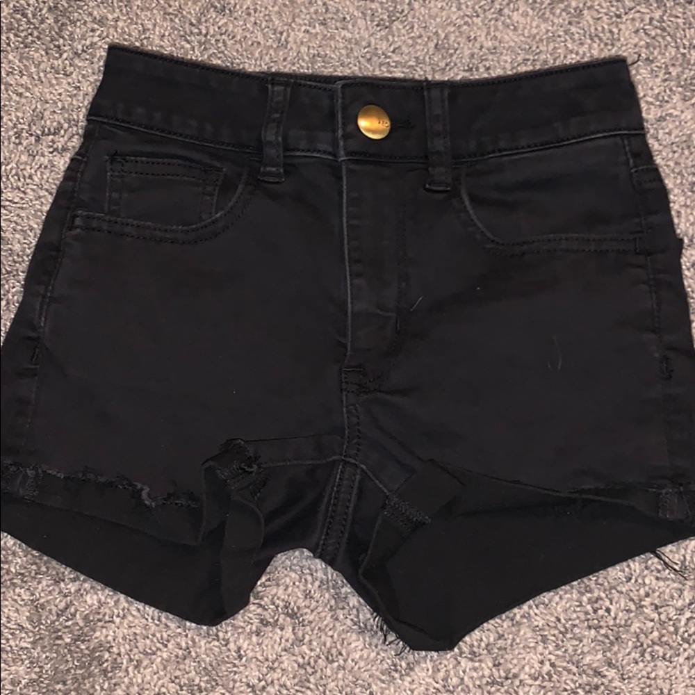 Super Super Stretch Black jean shorts